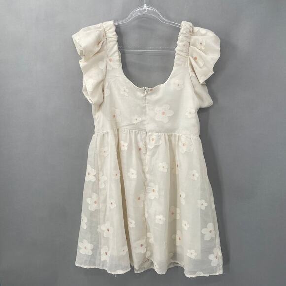 B10 New In Mini Dress Womens Large Cottagecore Swiftie Folklore Milkmaid - Picture 2 of 7